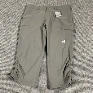 Eddie Bauer Pants Womens 8 Gray Guide Blue First Ascent Gorpcore Hiking Outdoors